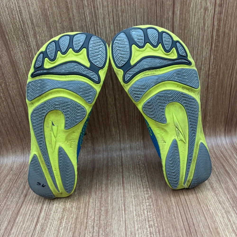 Altra Escalante‎ Boston Running Shoes Women 7.5 Blue Lime Green Good AFW1833B-4
